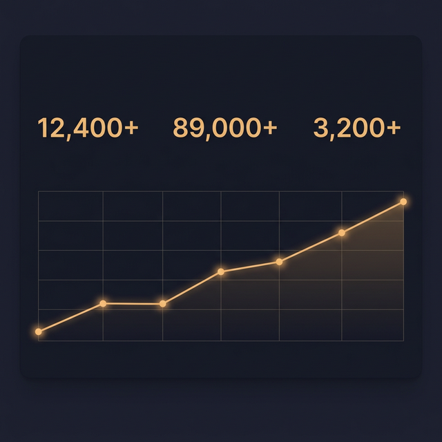 We The North forum activity metrics showing active threads, daily posts, and community growth over time